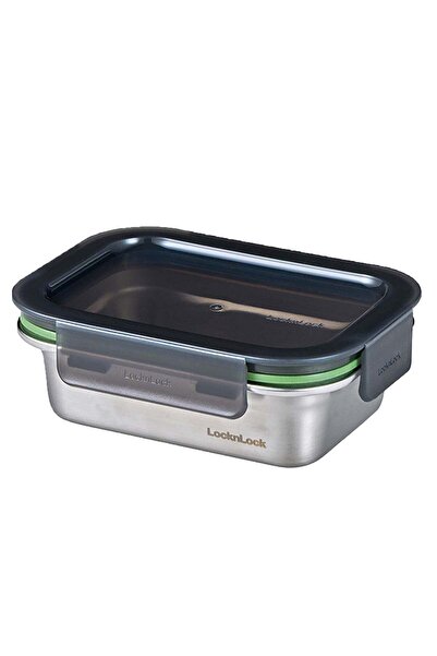 Generic LocknLock Stainless Steel Rectangular Food Container 600ml Leakproof ...