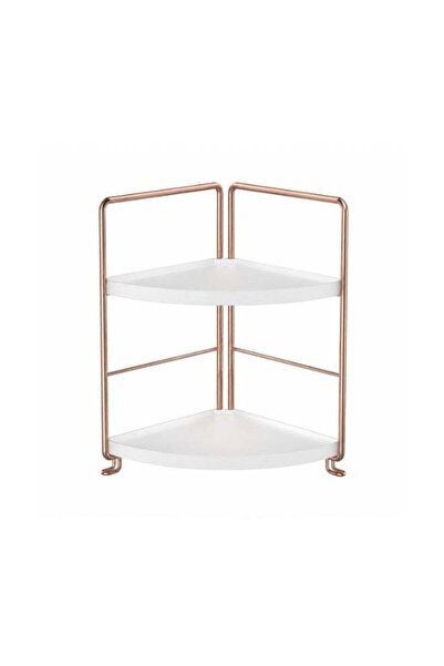 Generic 2 Tier Corner Countertop Storage Bathroom Shelf Organizer with Metal ...