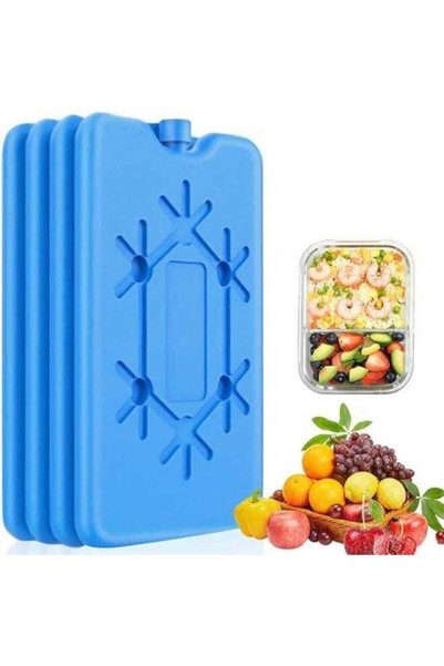 Generic (Pack of 4) Reusable ultra-thin freezer bags, lunch box ice bags, ice...