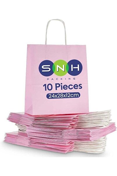Generic SNH Packing PBAG(P)-10 Kraft Paper Party Bag with Twisted Handle 10-P...
