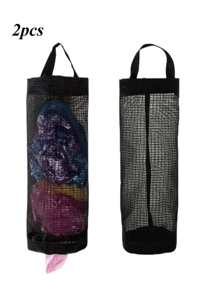 Generic Plastic Bag Holder – 2 Pack Mesh Grocery Bag Storage Dispenser | Hang...