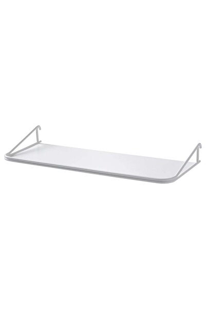 Generic Pegboard Display Shelf, White Steel, 32 cm
