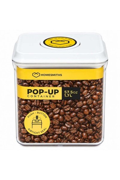 Generic Homesmiths Airtight 1.7L Square Storage Container with Pop-Up Lid, L ...