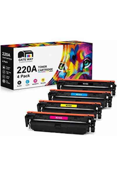 Generic 220A Full Color Set (Black Cyan Magenta Yellow) Toner Cartridges W220...