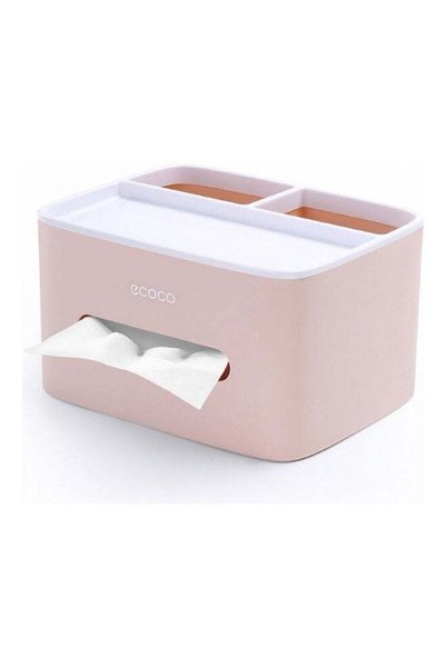 Generic Tabletop Tissue Box Multifunction Storage Box for Living Room Tea Tab...