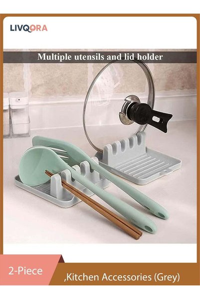 Generic 2-Piece Kitchen Utensil Shelf, Spoon Holders, Holder for Pot Lid with...