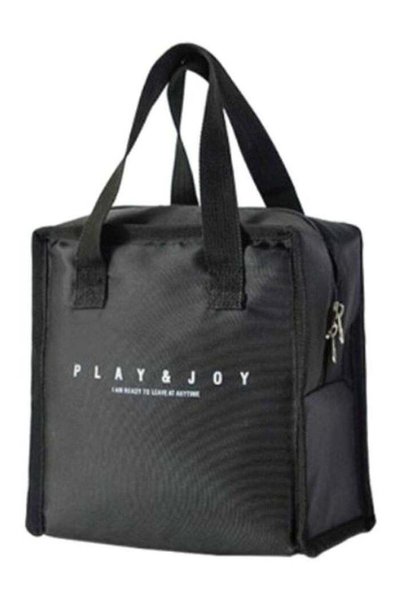 Generic Thermal Insulated Lunch Bag Oxford Black