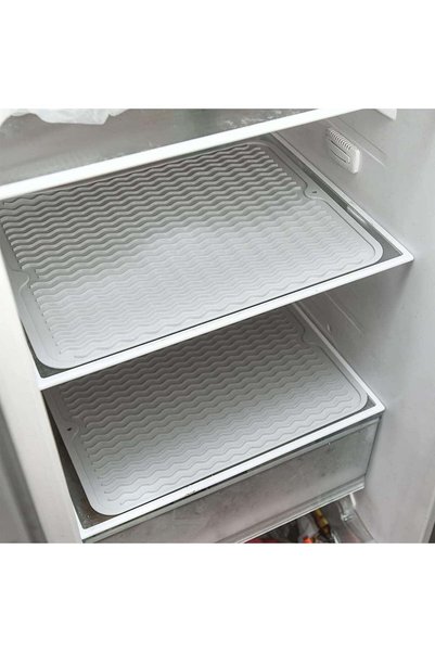 Generic 2 Pack Shelf Liner for Kitchen, Heat-Resistant Waterproof Silicone Fr...