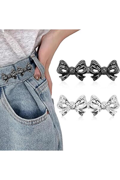Hannea 2 Sets Adjustable Waist Buckle for Unfit Jeans Pants, Pants Size Adjus...