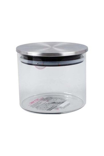 Generic DAISO Glass Canister with Stainless Steel Lid – 400 mL – Airtight Sto...