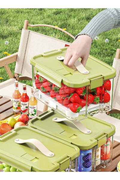 Generic Fridge Organizers Stackable Refrigerator Storage Containers Clear Cri...