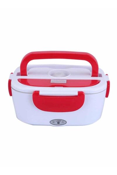 Generic Heating Dual Functional Lunch Box Electric , White and Red