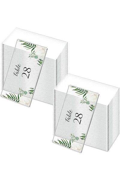 SYOSI Clear Acrylic Place Cards Acrylic Name Cards Acrylic Table Number Card ...