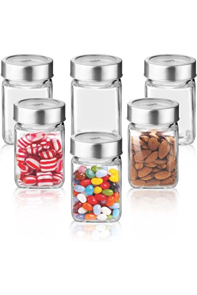 Generic Treo Glass Storage Jar Set - 310ml, 6 Pieces