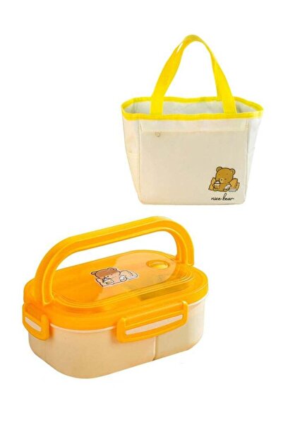 Generic Double-Layer Insulated Lunch Box with Compartments – 1200ML Leak-Proo...