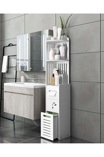Generic LINGWEI Corner Storage Cabinet - 120cm Freestanding Bathroom Organize...