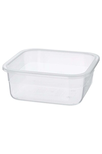 Generic Square Food Container, Plastic, 750 ml