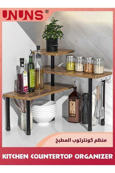 Generic Kitchen Counter Shelf Organizer,3 Tier Corner Shelf Bathroom Countert...