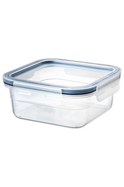 Generic Food container with lid, square/plastic, 750 ml