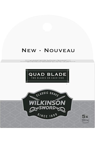 Wilkinson Sword شفرة حلاقة رباعية الشفرات للرجال مع 5 عبوات إعادة تعبئة شفرات...