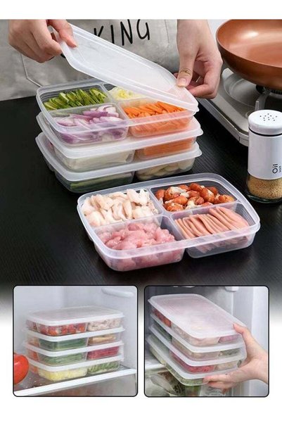Generic 4-Pack Meal Prep Containers with Lids, Reusable Food Storage Containe...
