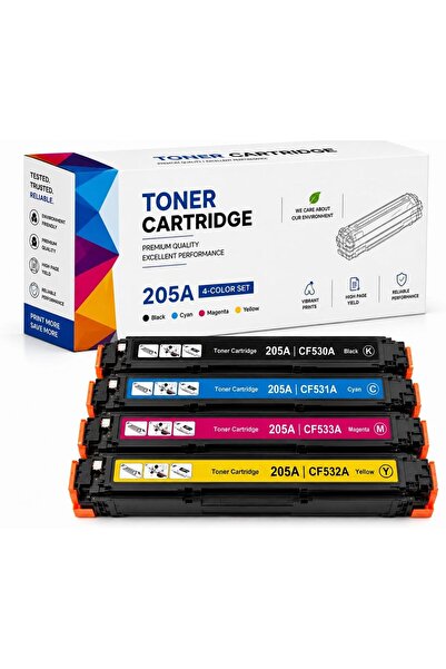 Generic 205A (CF530A Black CF531A Cyan CF532A Yellow CF533A Magenta) Value Pa...