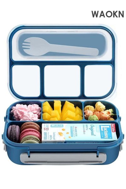 Generic Children's lunch box, 4-panel bento children's lunch box, leak proof ...