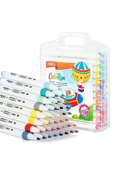 Generic 36-Piece Slim Acrylic Markers With Thin Round Tip