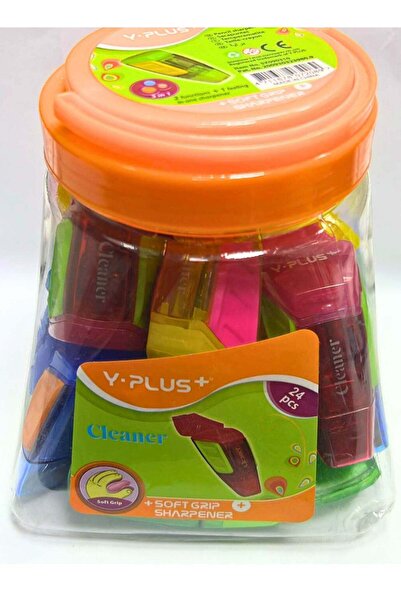 Generic 24-Pieces Cleaner Soft Grip Sharpener And Eraser Assorted Color
