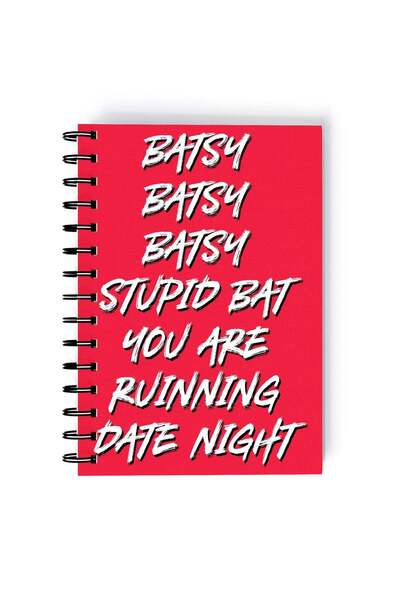Generic Spiral A5 Notebook Dr Harleen Quinzel Bat Batsy Date night Harley Qui...