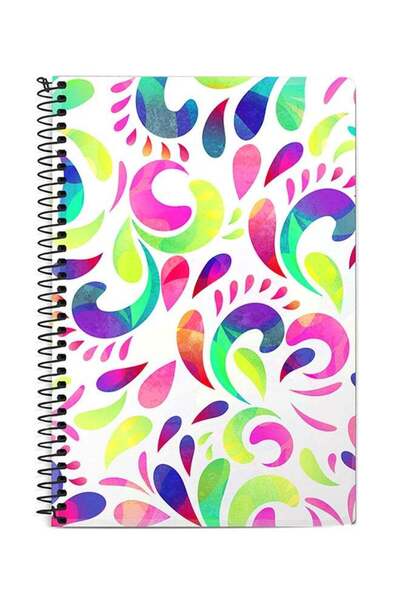 Generic Floral Blast A5 Spiral Notebook Multicolour