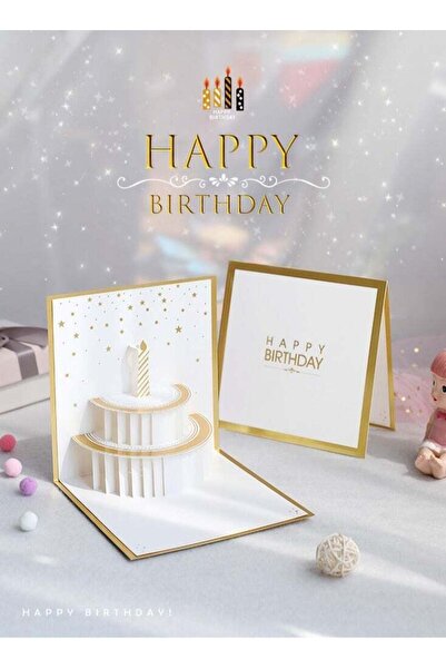 Generic 3D Pop-Up Card, Greeting Card for Birthday, Sturdy and Solid Cardstoc...