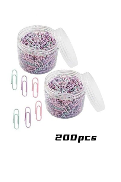 Generic Colored Paper Clips, 200pcs 29 mm Paper Clip Paperclips Colorful Clip...