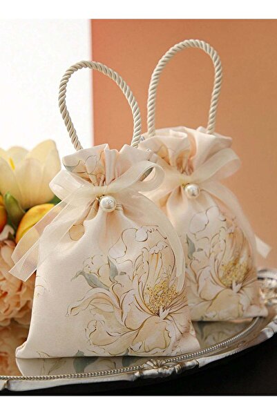 Generic 5pcs Premium Floral Drawstring Candy Gift Bags – Durable Colorful Pol...