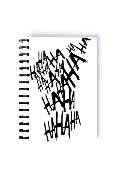 Generic Spiral A5 Notebook Comic Book Series Neon Aesthetic Minimal Laugh Joker