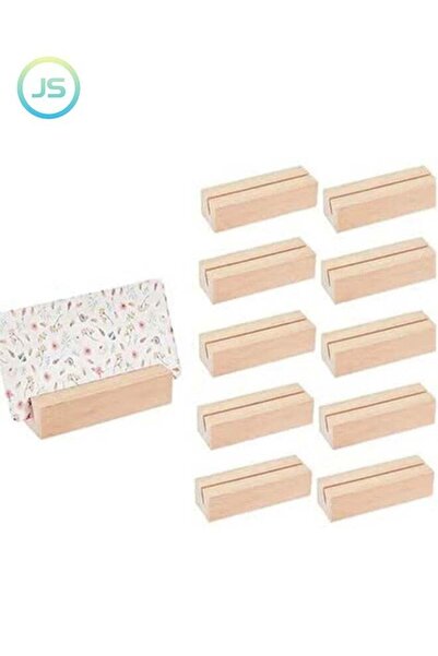 Generic 10 Pcs Wood Place Card Holders Wood Name Card Holder Table Number Sta...