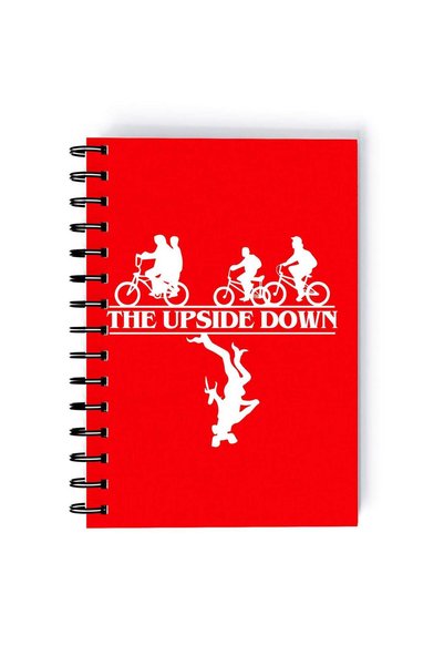 Generic Lights Up Stranger Things Printed Spiral A4 Notebook Black/White