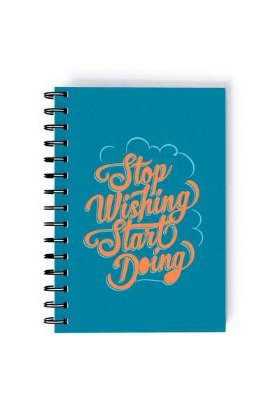 Generic Spiral A5 Notebook Typography Motivation and Inspirational Quote Star...