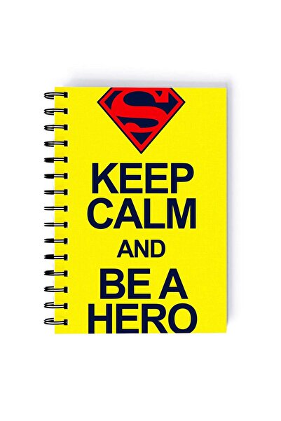 Generic Spiral A5 Notebook Superman Clark Kent Keep Calm Be a Hero Super Man