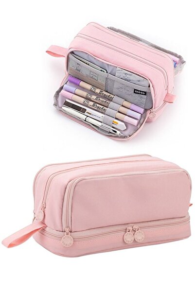Generic Big Capacity Pencil Case Canvas High Large Storage Pouch Marker Pen C...