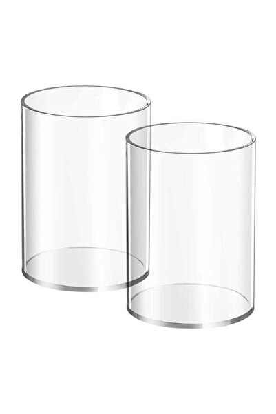 Generic 2 Pack Clear Acrylic Pen Holder & Makeup Brush Holder - Round Desktop...