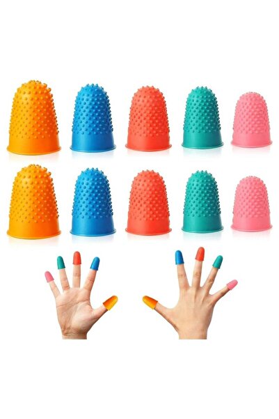 Generic 10PCS Rubber Finger Grips, Reusable Protector for Counting, Writing &...