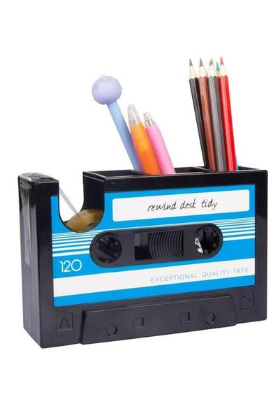 Generic Tape Dispenser with Pen Holder, Retro Cassette Tape Dispenser, 80's D...