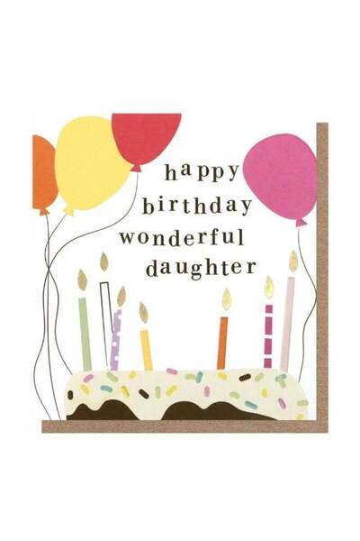 Generic Bits & Bobs Happy Birthday Wonderful Daughter Greeting Card (14.6 X 1...