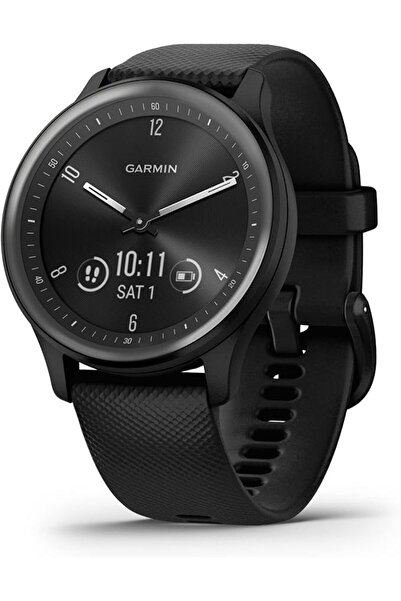 Garmin VIVOMOVE SPORT, BLACK CASE AND SILICONE BAND WITH SLATE ACCENTS