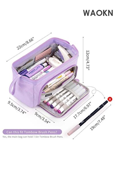 Generic Premium Large Capacity Pencil Case – Extra Spacious Multi-Compartment...