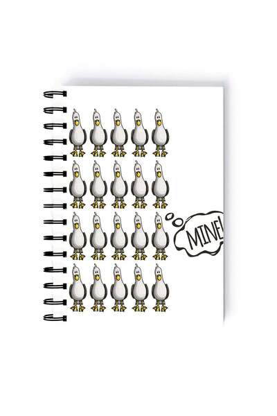 Generic Finding Nemo Bird Printed Spiral A5 Notebook Grey/Yellow
