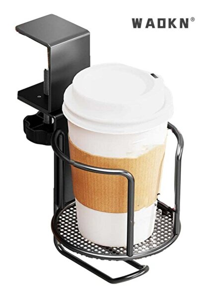 Generic 1pcs Space Saving Desk Cup Holder and Headphone Hook Set Secures Beve...