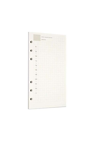 Generic Zelten 1 Pack A6 45 Sheets/90 Pages Daily PlannerLoose Leaf Punched P...