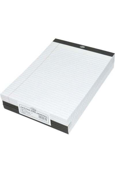 Generic FIS Writing Pads Without Cover, A4 Size, Single Ruled, 50 Sheets, Pac...